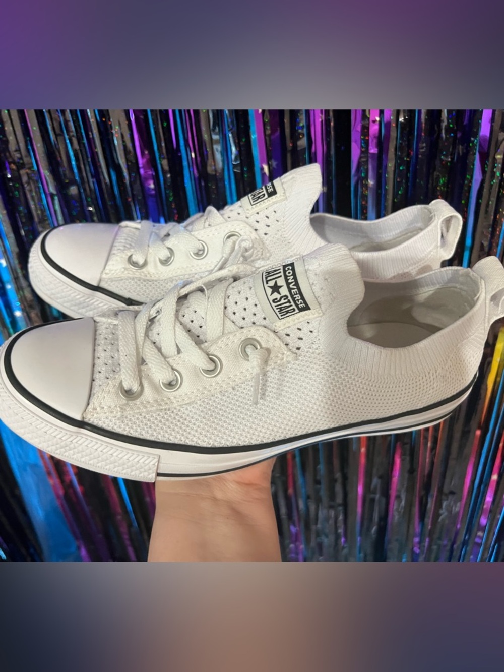 Womens Converse White/black size 7